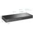 TP-Link Omada TL-SX3008F | 8 Port 10G SFP+ Enterprise Level Switch | L2+ Smart Managed | Omada SDN Integrated | IPv6 | Static Routing | L2/L3/L4 QoS, IGMP & LAG , Black